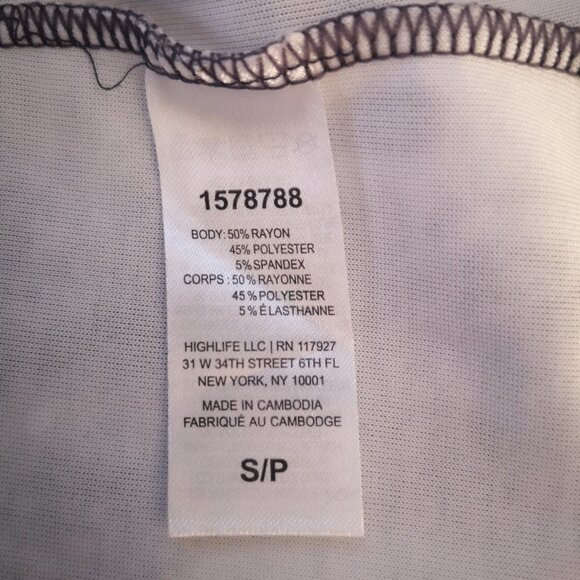 Gaiam Ladies Size Small Sleeveless Black Grey & White Tie Dye Pattern Dress - Picture 4 of 7